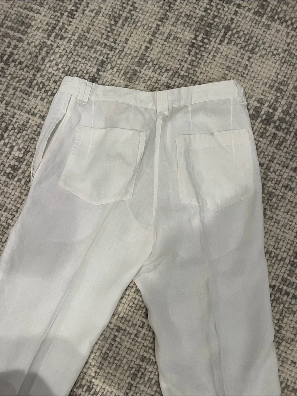 Reiss White Linen Pants
